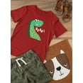 thumbnail image 3 of Big Dinosaur Roar T-Shirt Toddler -Image by Shutterstock,  5 Toddler, 3 of 4