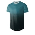 thumbnail image 4 of Fanxing Mens White Tee Shirts Big And Tall Big and Tall T-Shirts Men's T Shirts Short Sleeve Soft Crew Neck Tee Shirts Casual Summer Basic Tops Light Blue,XXL, 4 of 6