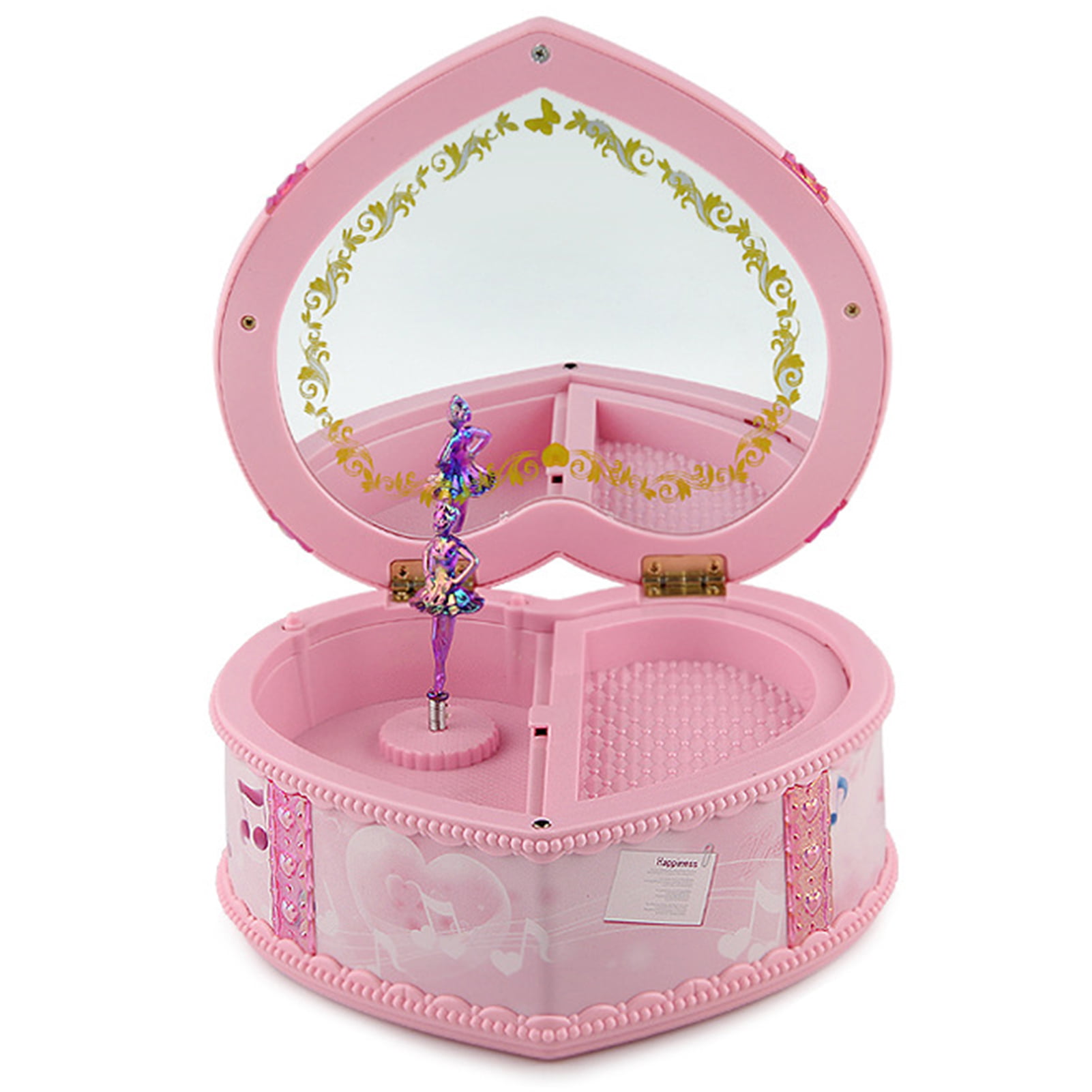 Details about   Christmas gift for a girl Ballerina Musical Jewelry Box with Pullout Drawer Pink 