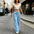 thumbnail image 3 of Yutgune Wide Leg Sweatpants Women Big Bow Drawstring Baggy Sweatpants for Women with Side Pockets, 3 of 7