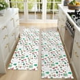 thumbnail image 4 of Kitchen Rugs Sets Of 2,White Christmas Icon Pattern Anti Fatigue Kitchen Mat Rugs Non Slip Washable,Decorative Kitchen Floor Mats for Kitchen,Sink,Laundry,17"X47", 4 of 5