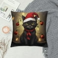thumbnail image 2 of COMIO  Cat Pillow Covers,Cute Christmas Cat Decorations Decor,Christmas Pillow Cases, 2 of 5