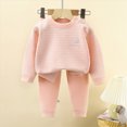 thumbnail image 2 of TOWED22 Toddler Baby Boy Pajamas Set Kids Sleepwear 2 Pcs Pjs Long Sleeve Top and Pants Jammies Sets Fall Winter 6-12 Months 12-24 Months 2t 3t 4t 5t 6t 7t 8t 9t Children,Light Pink,18-24 M, 2 of 5