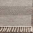 thumbnail image 5 of SAFAVIEH Montauk Karlene Geometric Striped Cotton Runner Rug, Ivory/Anthracite, 2'3" x 10', 5 of 6