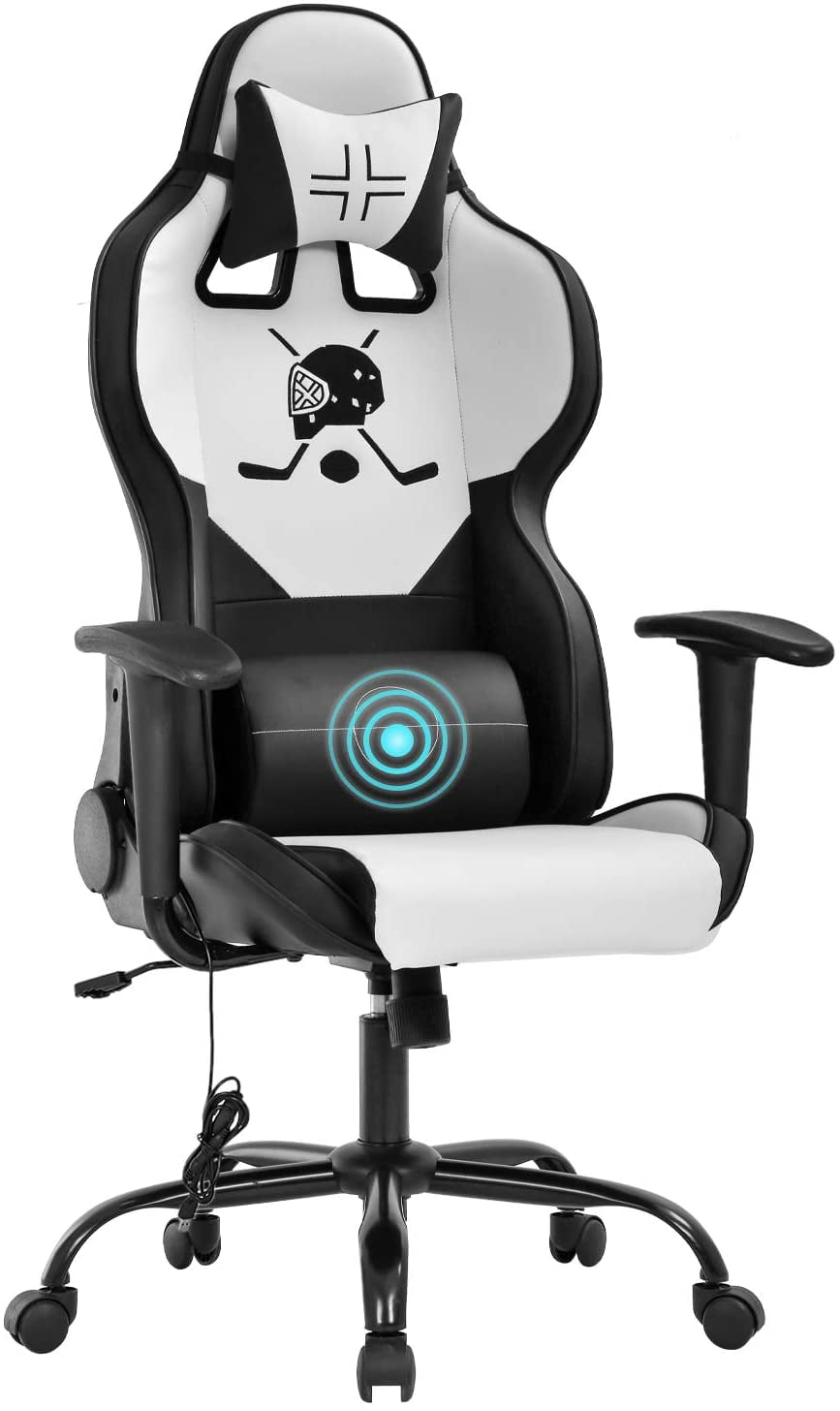 LCH PU Leather Gaming Chair Adjustable Office Chair Racing Style Office