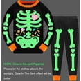 thumbnail image 5 of ATAIKU Halloween Little Girl Boys Glow-in-the-Dark Sleepwear Cotton Toddler Kids 2-Pieces Pajamas Sets,Skeleton 6 Years, 5 of 9