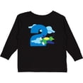 thumbnail image 3 of Inktastic 2nd Birthday Airplane Pilot Boys Long Sleeve Toddler T-Shirt, 3 of 5