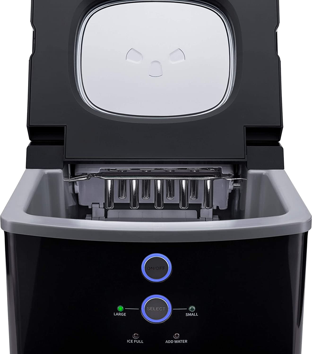 Restored Newair NIM033BK00-RB Portable Ice Maker with 2 Ice Sizes, 33 lbs of Ice a Day, Black (Refurbished)