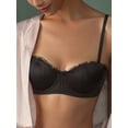 thumbnail image 4 of Women's Forged Half Cup Solid Color Thin And Sexy Bra, 4 of 4
