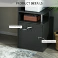 thumbnail image 4 of CoSoTower Wood Computer Desk Table Laptop Workstation with Storage Shelf Drawer Office Home Black, 4 of 7