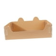 thumbnail image 2 of Kuntesetty Cat Litter Box Funny Open Cats Litter Box Tray for Indoor Cats Small Animals Brown, 2 of 9