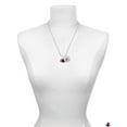 thumbnail image 3 of Delight Jewelry Resin Hot Pink & Black Ladybug Sweetie Silvertone Script Initial Disc - P - Charm Necklace, 20"+3", 3 of 4