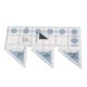 thumbnail image 5 of Regla de doble tira de 90 grados uso sencillo Regla de doble tira de 60 grados Estructura transparente antideslizante para dibujo ANGGREK Otros, 5 of 7