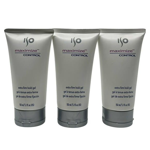 ISO Maximize Control Extra Firm Gel 5.1 OZ Set of 3