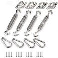 thumbnail image 1 of Kit de Fixation pour Voile d'Ombrage, Kit de Fixation de Voile d'Ombrage en Acier Inoxydable pour Triangle et Carré, Rectangle, Accessoires de Fixation de Voile d'Ombrage M5 -versail, 1 of 5