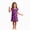 N201-Dark Purple, variant on NOLDARES Halloween Girls Nightgowns Princess Nightdress Cotton Sleepwear Print Pajamas Dress for Kids(N201-Dark Blue)