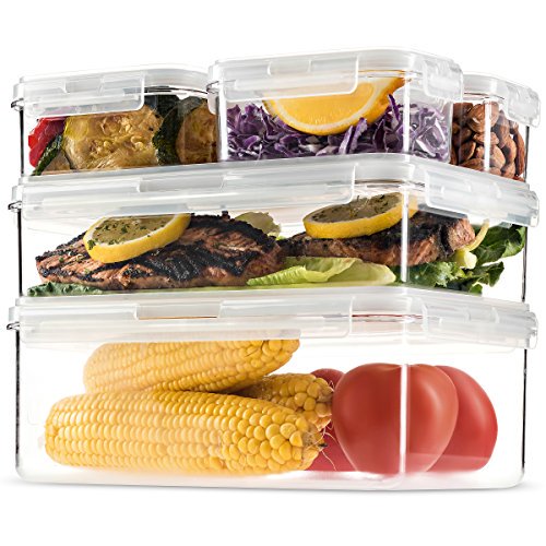 Komax Hikips Premium Tritan Pantry Food Storage Containers. (set of 5