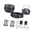 thumbnail image 4 of jinwen Camping Cookware Kit Cooking Utensils with Carry Bag for Home Travel Cooking Black, 4 of 9