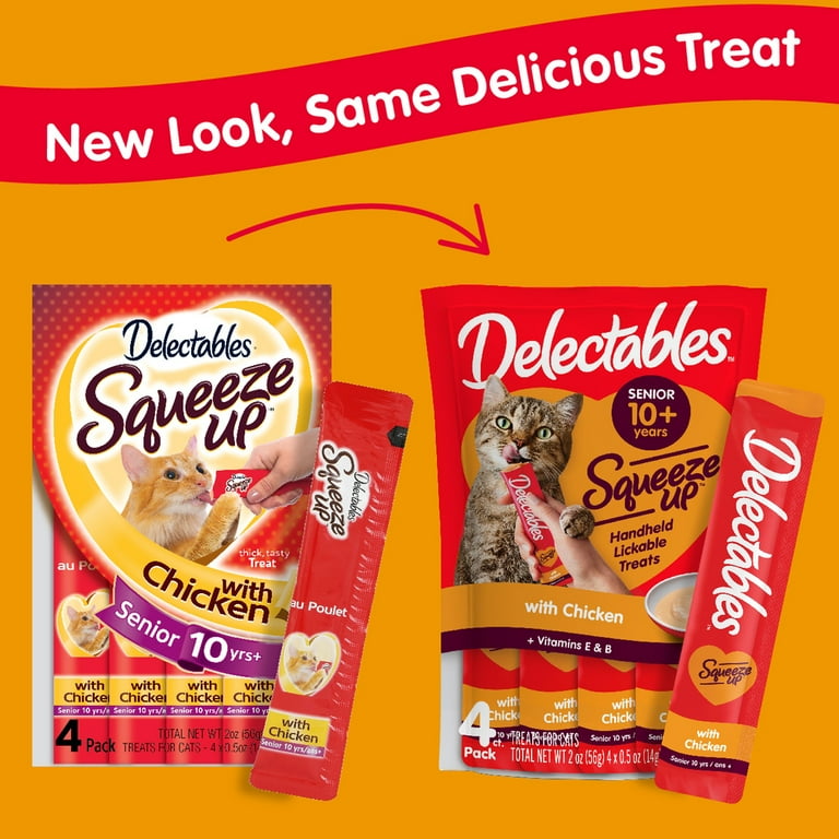 Hartz Delectables Squeeze Up Lickable Wet Cat Treats Chicken