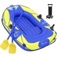thumbnail image 1 of 1-2 Person Inflatable Kayak, Recreational Kayak with Rod Holders Dark Blue, 1 of 10