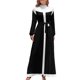 thumbnail image 2 of Vestido largo blanco y negro de los años 60, vestido de noche para mujer, bonito vestido elegante de lujo para mujer, traje de verano para mujer, 2 of 5