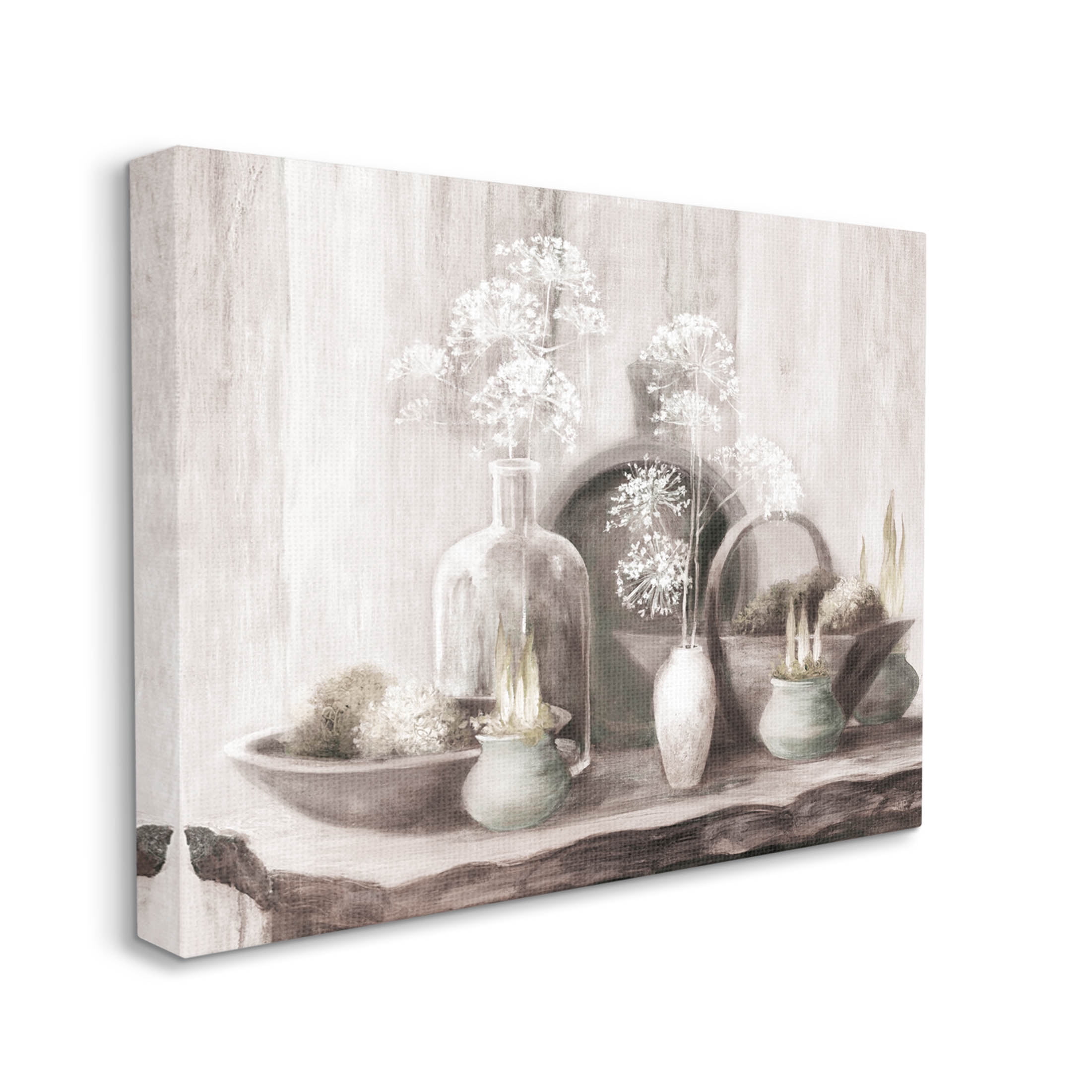 Stupell Industries Traditional Delicate Florals Still Life Painting Gallery Wrapped Canvas Print Wall Art, Design by Julia Purinton