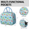 thumbnail image 6 of Womens LightBlue Cartoon Dinosaurs Patterns Pattern Lunch Box for Work,Insulated Lunch Bag for Women,Loncheras Para Mujer,Leakproof Adult Lunch Bag for Work,Beach,Travel,Picnic,Camping, 6 of 7