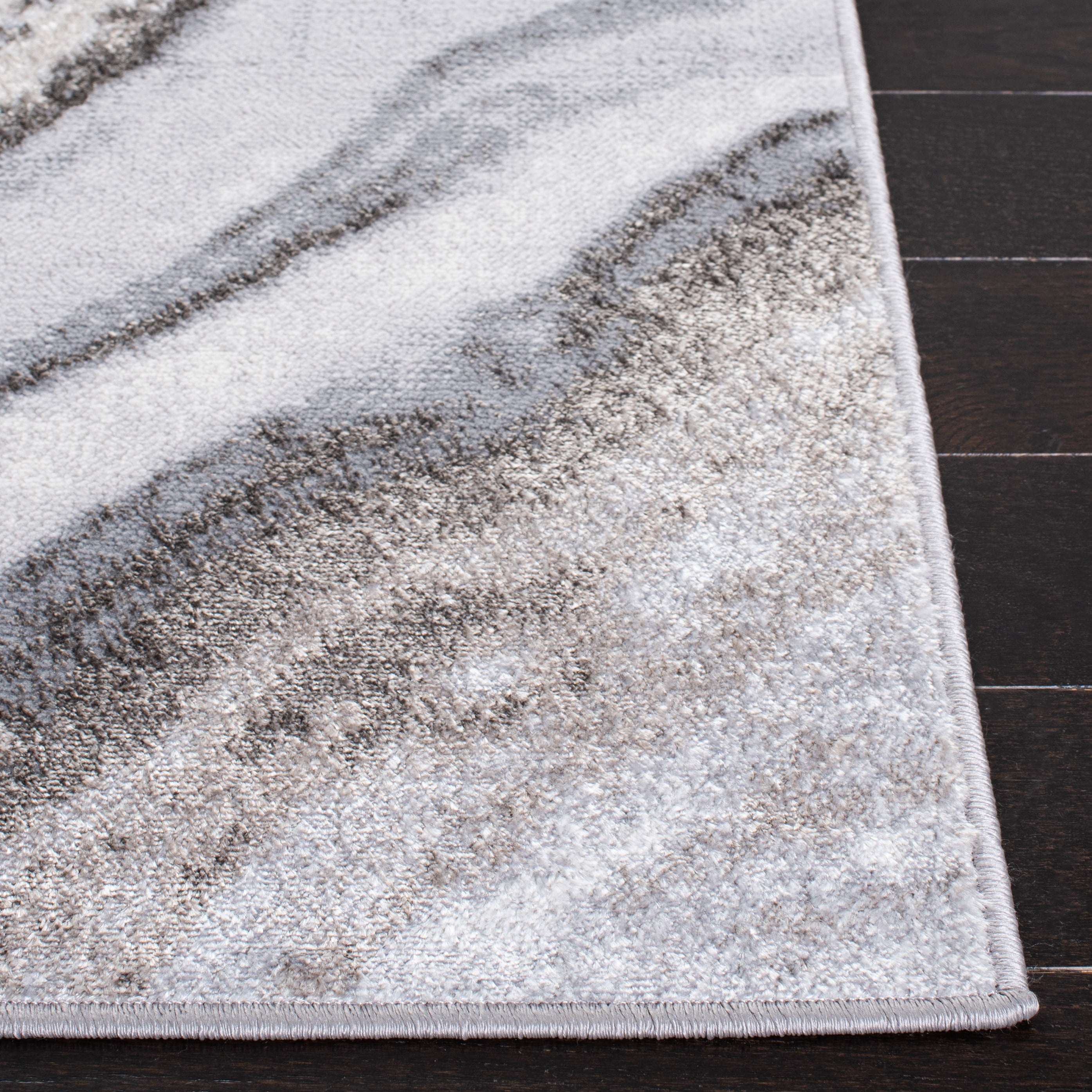 SAFAVIEH Orchard Edwin Modern Runner Rug, Grey/Ivory, 2'2" x 7'