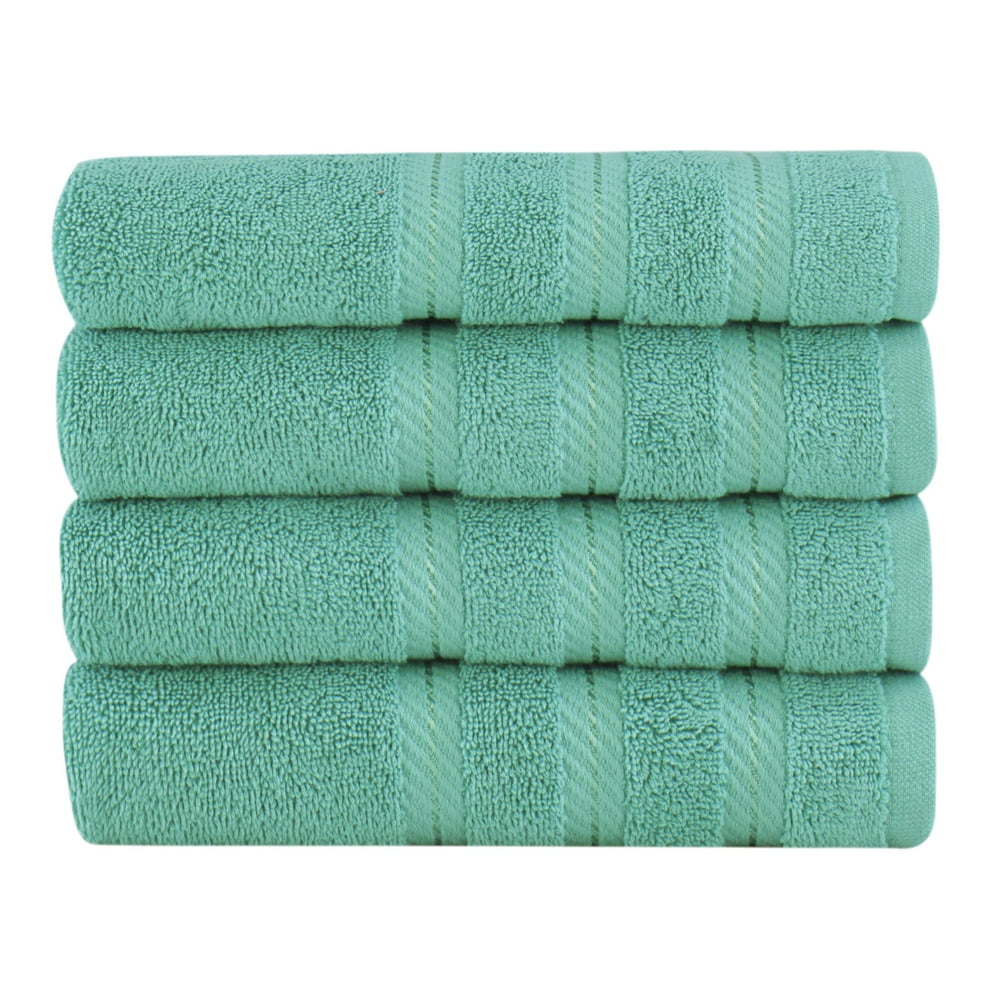Classic Turkish Towels 4 Piece Turkish Cotton Hand Towel Set Luxury