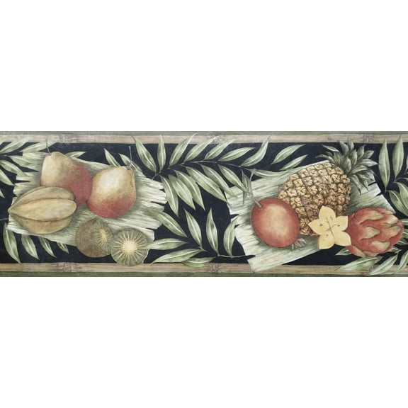 Tropical Fruit Wallpaper Border - Village