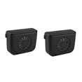 thumbnail image 4 of ELAYARD 2pcs Black Plastic Solar Car Exhaust Fan for Temperature Reduction, 4 of 7