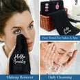 thumbnail image 6 of Dan River Makeup Remover Washcloth pack of 6 Soft Reusable Cotton Make up Embroidered Towel - 13X13in, 6 of 9