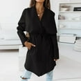thumbnail image 4 of Vedolay Women Coats Winter Open Front Work Winter Jacket Coat Black,S, 4 of 5