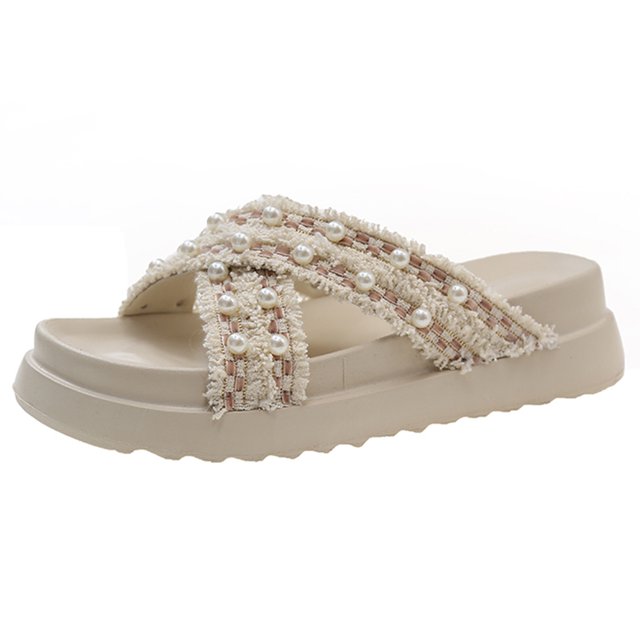 Sandalias Suela Gruesa Informales Sin Cordones para Mujer Cómodas Fiestas Y