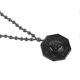 thumbnail image 2 of Natural Obsidian Necklace Vintage Amulet Yin Yang Pendant Feng Shui Amulet Necklace, 2 of 4