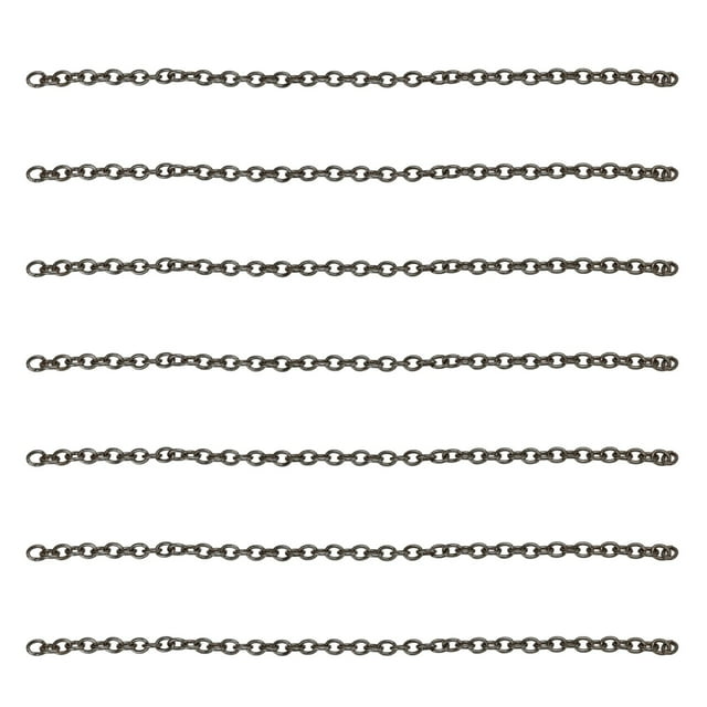 Cadena curva de 10m, cadena de eslabones trenzados de cobre elegante y personalizada a prueba de herrumbre para pulsera DIY, collar, fabricación de joyas, color plateado y negro