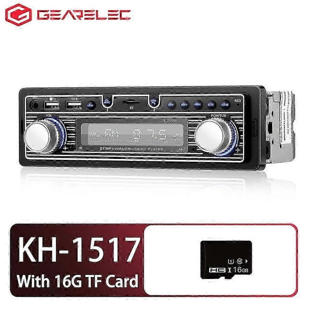 Universal Car Radio 1 Din Bluetooth Autoradio Stereo 12V MP3 Multimedia Player FM Receiver FM/USB/BT with In Dash AUX Input