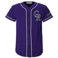 thumbnail image 3 of MLB Colorado Rockies Youth Primary Color Synthetic Jersey, 3 of 3
