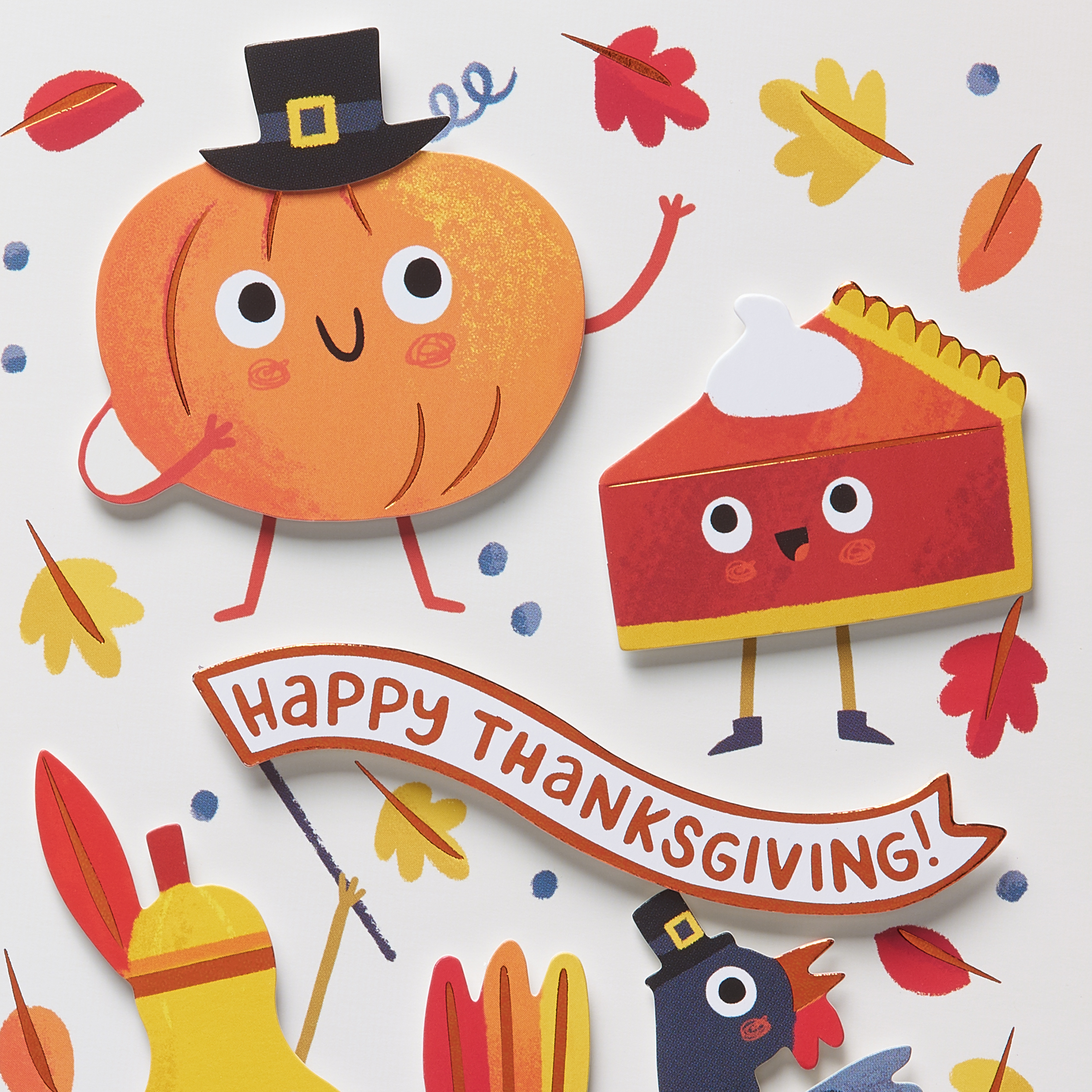 Papyrus Greeting Card 1/PkgThanksgiving Icon Faces