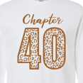 thumbnail image 4 of Inktastic Chapter 40 Fortieth Birthday Leopard Print Long Sleeve T-Shirt, 4 of 5