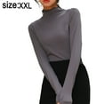 thumbnail image 2 of Débardeurs en Tricot Slim Slim Fit à Manches Longues pour Femmes, 2 of 5