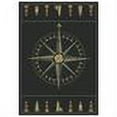 thumbnail image 2 of United Weavers Contours Compass Rose Smoke Blue Accent Rug 1'10" x 2'8", 2 of 2
