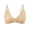 Beige, variant on Women Bra Thin Cut Gathered and Adjusted Front Buckle Beautiful Back Bra Beige M