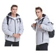 thumbnail image 4 of Abrigo de hombre Abrigo calefactable para hombre Chaquetas calientes eléctricas USB Sudadera con capucha gruesa de invierno para deportes al aire libre Banco de energía no incluido 1 1, 4 of 5