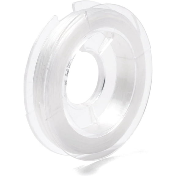 Strong Stretchy Beading Elastic Thread Flat Crystal Jewelry String for Jewelry Making White 0.8mm about 10.93 yards(10m)/roll