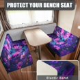 thumbnail image 2 of FORUDESIGNS Galaxy Butterfly Daisy Pattern 2 Pieces RV Dinette Cushion Covers Scratch-Resistant RV Couch Cover Waterproof Sofa Furniture Protector Camper Seat Covers Dinette Booth, 2 of 7