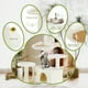 thumbnail image 3 of Muebles de condominio Cat Tower Simple Deluxe de 54 pulgadas, color beige, 3 of 4