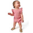 thumbnail image 3 of Modern Moments by Gerber Baby Girl Harem Bubble Organic Shorts with Drawstring, Sizes 0/3 Months - 24 Months, 3 of 10