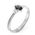 thumbnail image 3 of Bague Ovale avec Accents d'Épaule - Quartz Fumé (Juin), 3 of 5