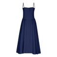 thumbnail image 4 of OSFVNOXV Women's Vintage Corset Dress Spaghetti Strap A-Line Midi Dress Elegant Cocktail Party Evening Dresses, 4 of 9